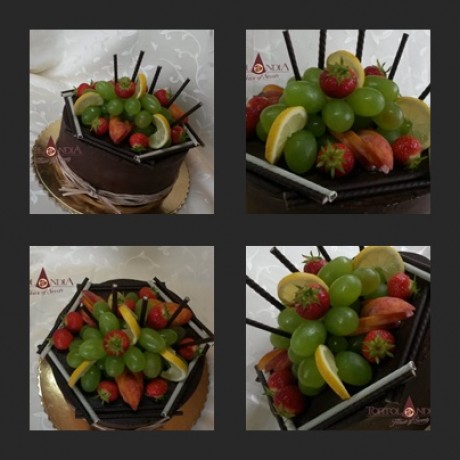 Čokoládová s ovocím - detail II.